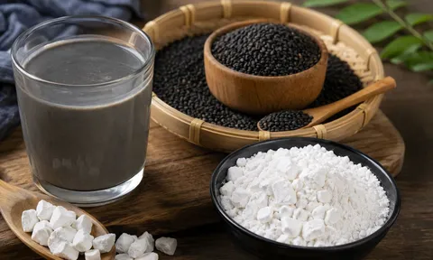 Cách pha bột sắn dây kết hợp mè đen giúp da đẹp, tóc đen, hỗ trợ bổ máu nhiều người chưa biết