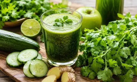 Công thức thải độc gan từ rau mùi (ngò rí)