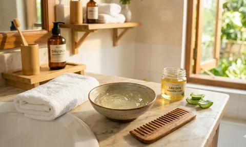 Lấy nha đam ủ tóc theo cách này: Tóc cháy nắng mùa hè cũng mềm như hấp salon