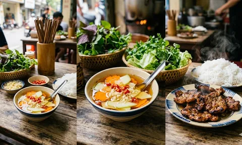 Tại sao hàng bún chả thường đặt sẵn đu đủ xanh trong bát nước chấm?