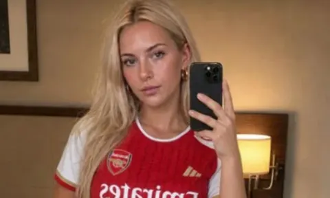 Sự thật về nữ cổ động viên Arsenal gây sốt tại Budapest