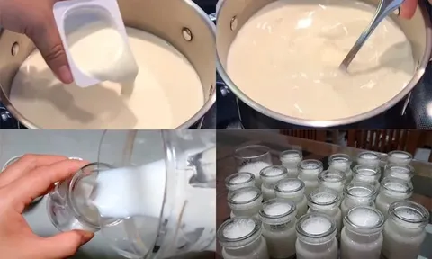 Cách làm sữa chua sánh mịn, không bị vữa nước