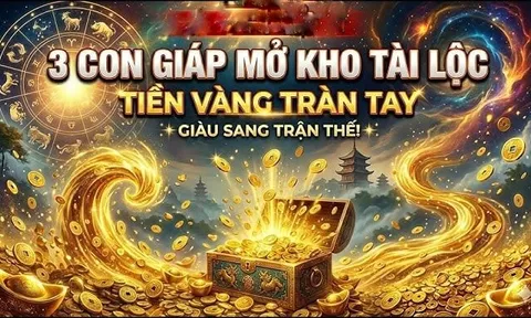 7 ngày tới Tiền ngập ví, Vàng ngập kho, 3 con giáp no nê hưởng