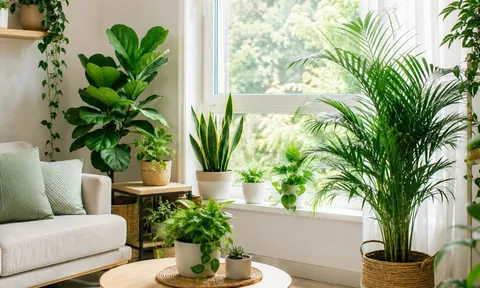 Những vị trí đặt cây cảnh giúp không gian thoáng đãng, mát mẻ hơn, mùa hè càng cần chú ý