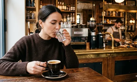 Vì sao nhiều quán cà phê luôn cho một ly nước lọc đi kèm?
