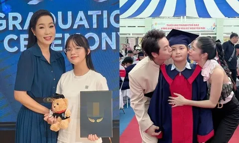 Con sao Việt tốt nghiệp tiểu học: Ái nữ thứ 2 của NSND Trịnh Kim Chi cao giống mẹ, quý tử nhà Đăng Khôi học trường công