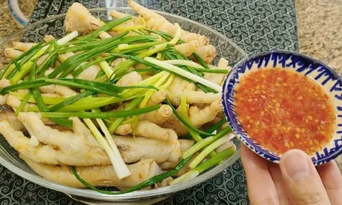 Cách làm chân gà hấp hành ngon