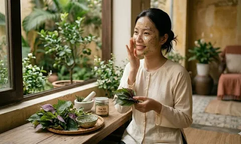 Cách làm mờ nám bằng lá tía tô hiệu quả ngay tại nhà
