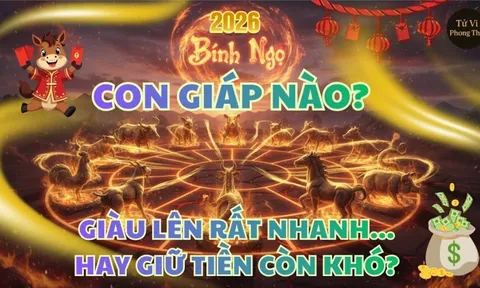 5 ngày đầu tháng 6/2026: 3 con giáp Số Đỏ kiếm to, no nê Tiền của