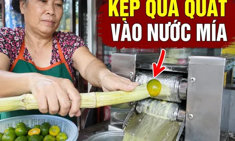 Kẹp 1 quả quất vào mía rồi ép nước, người bán nước tiết lộ: Lãi to