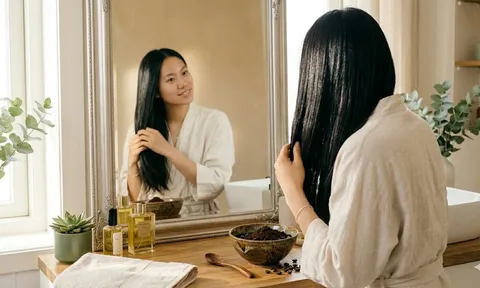 Dùng cà phê ủ tóc: Mái tóc xỉn màu cũng trông bóng khỏe hơn thấy rõ