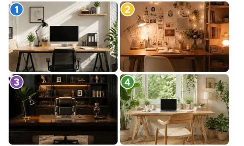 Quiz: Chọn 1 chiếc bàn làm việc để xem bạn đang mạnh lý trí hay giàu cảm xúc và cần thay đổi gì?