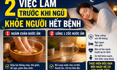 2 việc làm trước khi ngủ, khỏe người hết bệnh