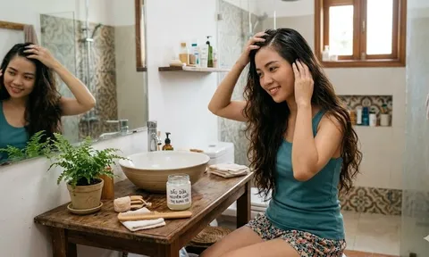 Bí quyết trị rụng tóc bằng dầu dừa: Tóc con mọc dài, dày đen trở lại sau vài tuần