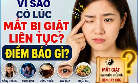 Vì sao có lúc mắt bị giật liên tục? Điềm báo gì?