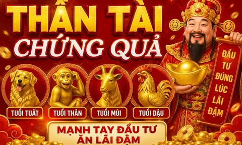 4 con giáp được Thần Tài Chứng Quả, mạnh tay đầu tư ăn lãi đậm