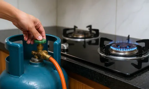 Tắt bếp gas trước hay khóa bình gas trước? Tưởng đơn giản mà nhiều người làm sai