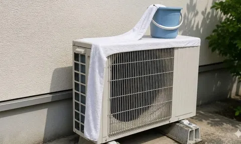 Trời nắng như đổ lửa, đặt thứ này lên cục nóng điều hòa giúp máy mát sâu lại nhẹ tiền điện