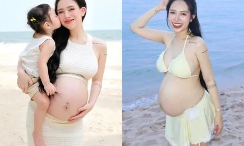 Hotmom TP.HCM về nhà chồng bằng siêu xe 80 tỷ, sinh 4 em bé búp bê, giờ bầu lần 5 được khen "hợp chửa" vì quá xinh