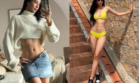 "Mẹ đơn thân người Tày" nổi nhất trên VTV sau 4 năm mới mặc lại bikini, thả dáng thướt tha khoe eo bé xíu