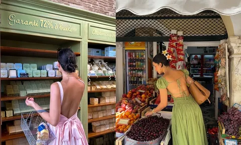 Kiểu váy hở lưng buộc dây được yêu thích mỗi mùa hè vì vừa nữ tính vừa sang trọng