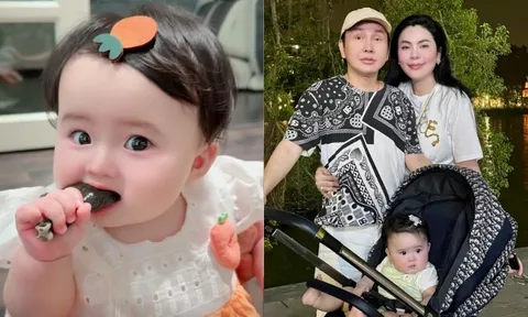 Hoa hậu Phương Lê tập cho con gái NSƯT Vũ Luân nếm thức ăn, bé Lương Bình Thụy Yên chưa mọc răng đã háu ăn