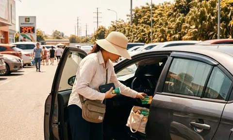 5 thứ không nên để trong ô tô dưới trời nắng nóng mùa hè
