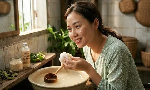 Đổ nước vo gạo đi thì quá lãng phí: Làm theo cách này, sạm nám mờ hẳn da sáng bật tông