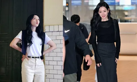 Không cần diện đồ cầu kỳ, Kim Ji Won vẫn luôn nổi bật nhờ gu thời trang tối giản đầy khí chất
