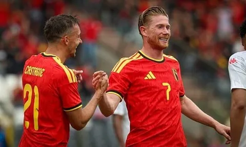 De Bruyne rực sáng trong bữa tiệc 5 bàn của Bỉ