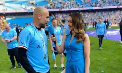 Nữ MC gửi lời ngọt ngào tới Pep Guardiola ngày chia tay