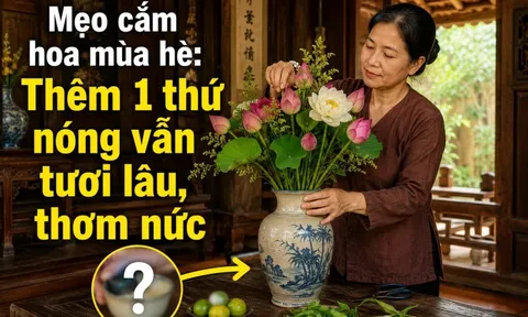 Mẹo cắm hoa mùa hè: Thêm 1 thứ nóng vẫn tươi lâu, thơm nức