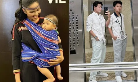 Sao Việt 24h: H'Hen Niê địu con gái lên thảm đỏ kiểu Ê Đê; Nguyễn Văn Chung xúc động khi con trai mặc vừa đồ của bố