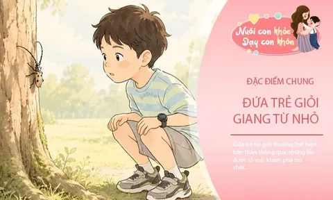 Bố mẹ tinh ý sẽ nhận ra 2 dấu hiệu sớm của đứa trẻ giỏi giang, tương lai rộng mở