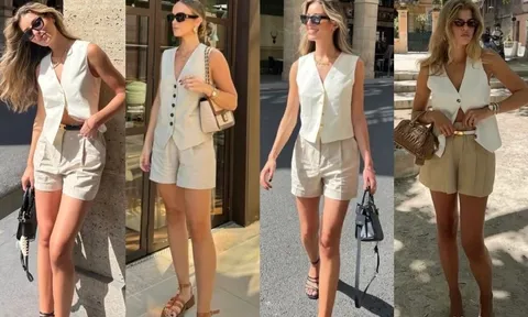 5 cách phối áo vest không tay giúp phong cách mùa hè thêm thanh lịch và cuốn hút