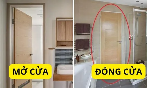 Nên mở hay đóng cửa nhà tắm khi không sử dụng? Rất nhiều người đang làm sai