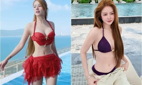 DJ xinh nhất nhì Việt Nam khoe body trắng ngần với bikini đỏ, là "phú bà" có biệt thự 3 tầng xa hoa