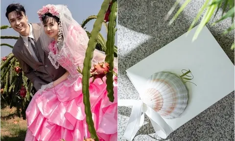 Nữ diễn viên có 11 triệu người theo dõi hé lộ thiệp cưới sau 10 năm yêu, Tiến Luật nhận được cũng bất ngờ