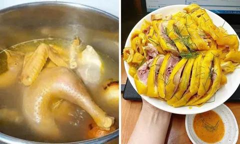 Cách luộc gà ngon, thịt dai ngọt , không nứt da, không đỏ xương