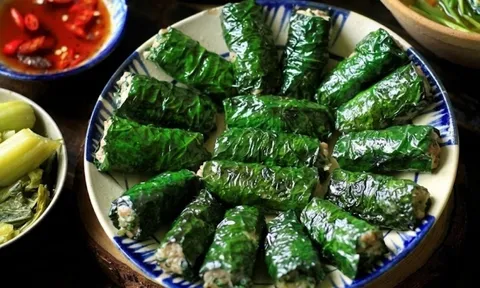 Cách rán chả lá lốt giữ màu xanh mướt đẹp mắt