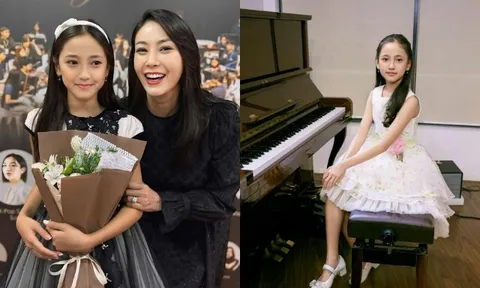 Con gái Hà Kiều Anh lần đầu tham gia dàn nhạc giao hưởng ở trường quốc tế, xinh đẹp đúng chuẩn Hoa hậu tương lai
