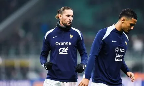 Saliba và Rabiot vắng mặt trong buổi tập của tuyển Pháp