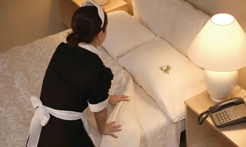 Khách sạn thường nhét chặt chăn ga vào đệm, vì sao?
