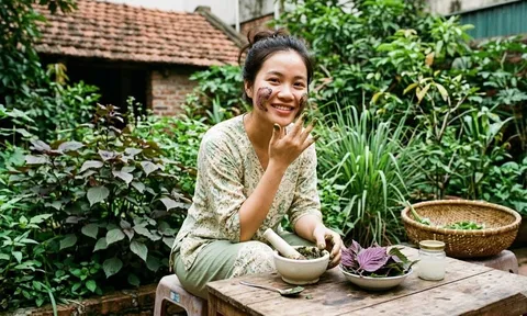 Trị nám bằng lá tía tô: Mẹo dân gian cực rẻ tiền giúp mờ đốm nâu, da trắng mịn sau vài tuần