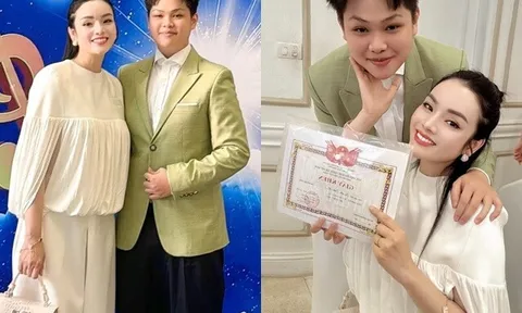NSƯT - Phó Giáo sư Tân Nhàn khoe con trai vừa tốt nghiệp cấp 3, quý tử cao lớn, học giỏi hệt mẹ