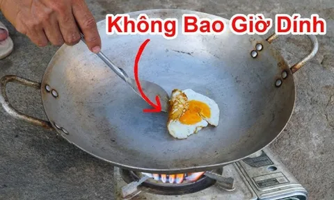 Cách hô biến chảo thường, chảo chống dính cũ thành chảo chống dính mới cực hay