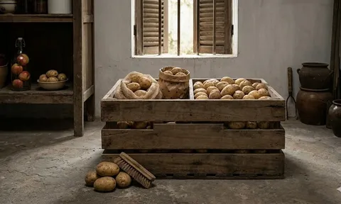 Mẹo bảo quản khoai tây cả năm không mọc mầm: Sai một ly là rước độc tố vào người