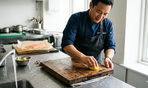 Vì sao nhiều đầu bếp đặt lát chanh cạnh thớt khi chế biến thực phẩm?