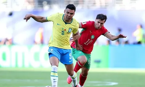 Casemiro gây thất vọng trận hòa Morocco