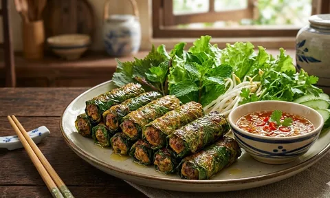 Muốn lá lốt không bị thâm đen khi rán, nhớ làm thêm bước này trước khi cuốn chả